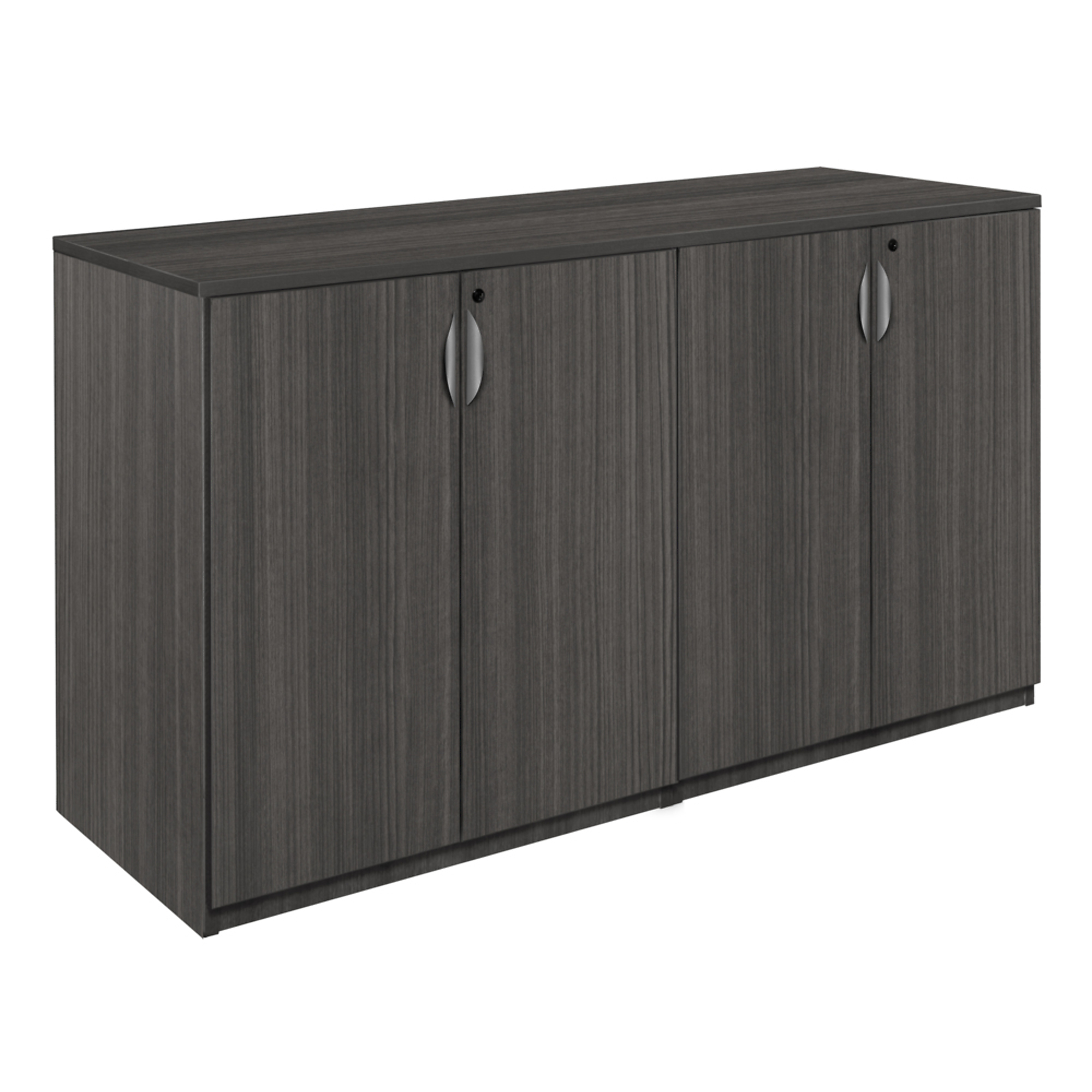 Regency Furniture Legacy Stand Up Side-to-Side Storage Cabinet — Ash Grey, Locking Doors, Adjustable Shelves, Model# LSSCSC7223AG